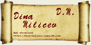 Dina Milićev vizit kartica